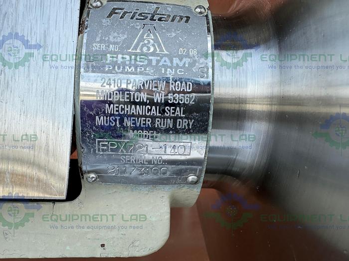 Used Fristam FPX721-140 Centrifugal Pump w/ Stainless 1 HP Motor, 480V, Controller