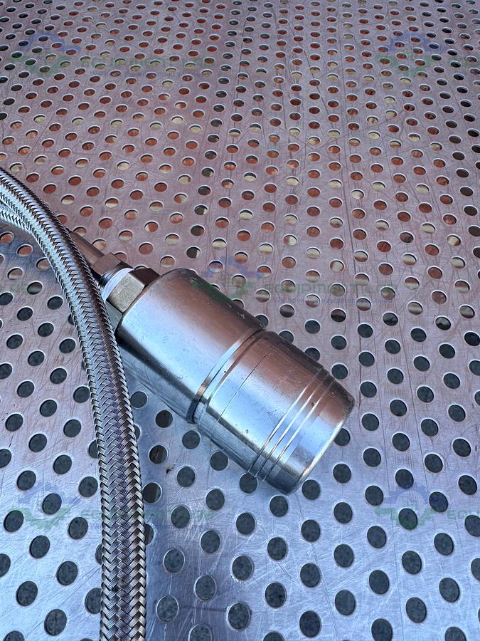 Used 66" Stainless Steel Flexible Braided Hose w/ Quick Connections