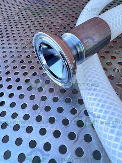 Used Saint Gobain SBP 0750 Pure Fit 96" Hose w/ 3/4" to 1 1/2" Sanitary Fitting 90PSI