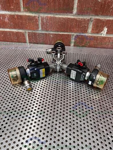 Used 3 ITT Advantage 4 Way Stainless Steel Diaphragm Valves w/ Valve Positioner