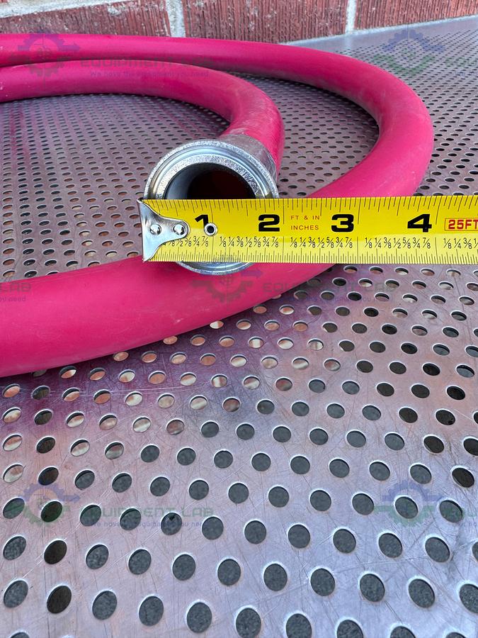 Used Silicone Flexible 120"  Hose w/ 1 1/2" Sanitary Fitting