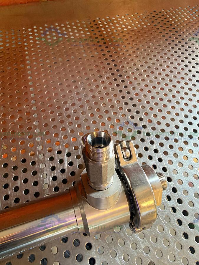 Used Exergy 01095-3 Stainless Steel Shell and Tube Heat Exchanger 2.83 ft cubed