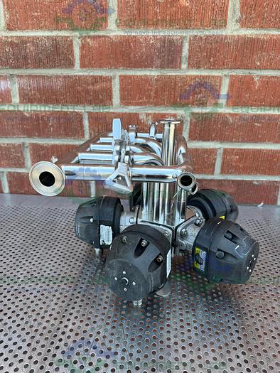 Used 5 ITT Pure Flo Advantage Stainless Steel Diaphragm Valve w/ 1" Sanitary Fitting