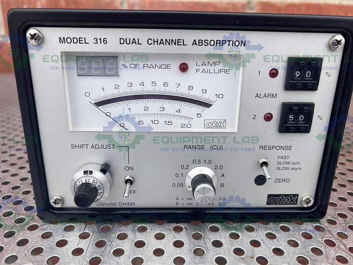 Used Optek 316 Dual Channel Absorption Meter 115/230V