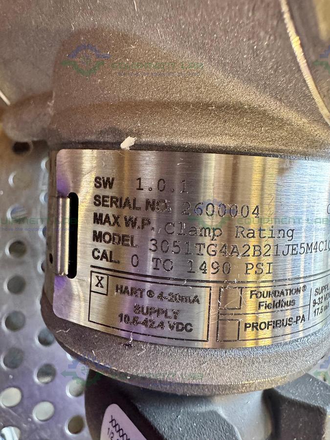 Used Rosemount 3051TG 4A2B21JE5M4C1Q4Q8S1Q16 Digital Pressure Transmitter