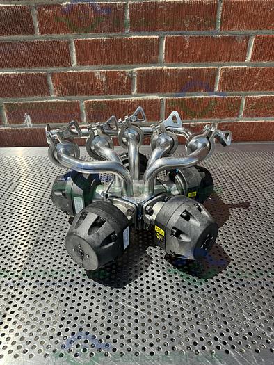 Used 5 ITT Pure Flo Advantage Stainless Steel Diaphragm Valve w/ 1" Sanitary Fittings