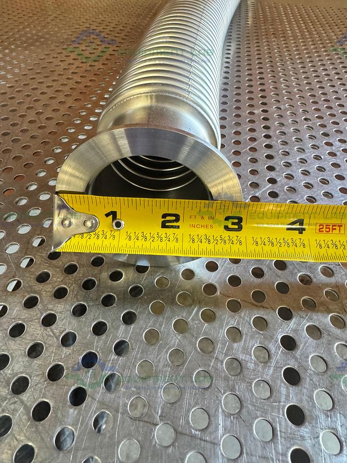 Stainless Steel Bellows Flexible Vacuum Hose 24" w/ KF 50 Fitting