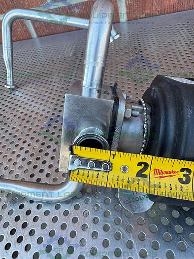 Used ITT Pure Flo .75-316L- RA20MAX 4 Way Diaphragm Valve w/ 3/4" Sanitary Fitting