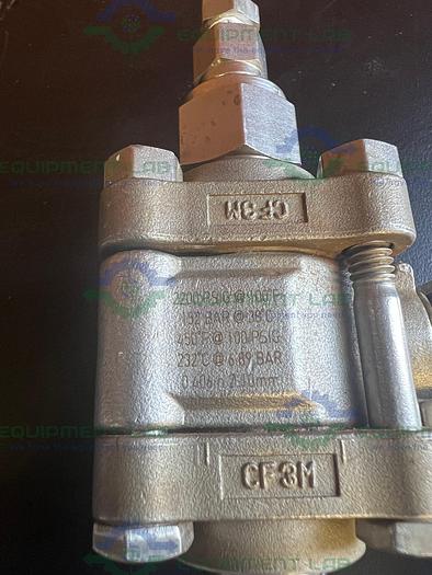 Used Swagelok  Stainless Steel Ball Valve  w/ 3/4" Threaded Fitting