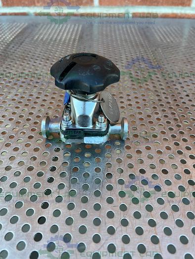 Used Saunders  Diaphragm Valve w/ 1/2" Sanitary Fitting