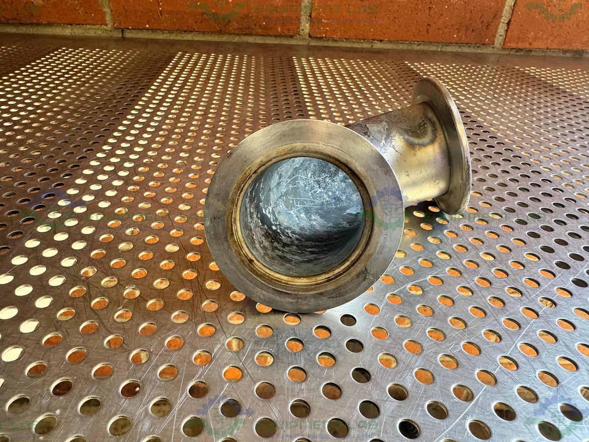 Used Stainless Steel KF 50 Elbow Nipple Vacuum Fitting