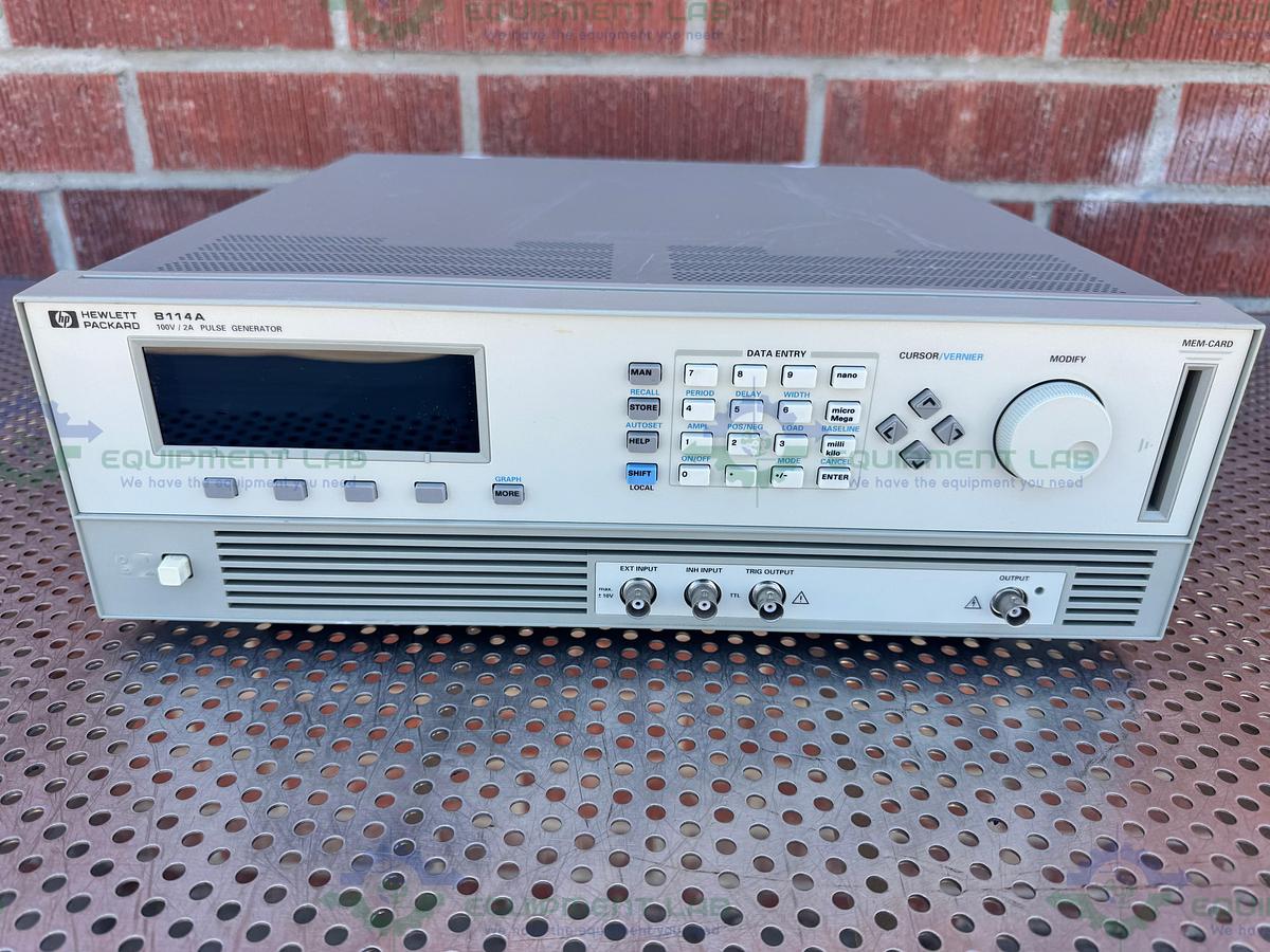 Used HP Hewlett Packard 8114A High Power Pulse Generator 100V / 2A