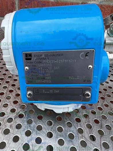 Used Endress + Hauser  PMC631 Pressure Transmitter w/ Amersham Conductivity Sensor