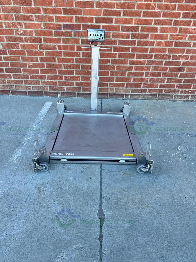Used Mettler Toledo PUA669 Stainless Steel Scale 500 lbs w/ 36" x 36" Platform, Ramps