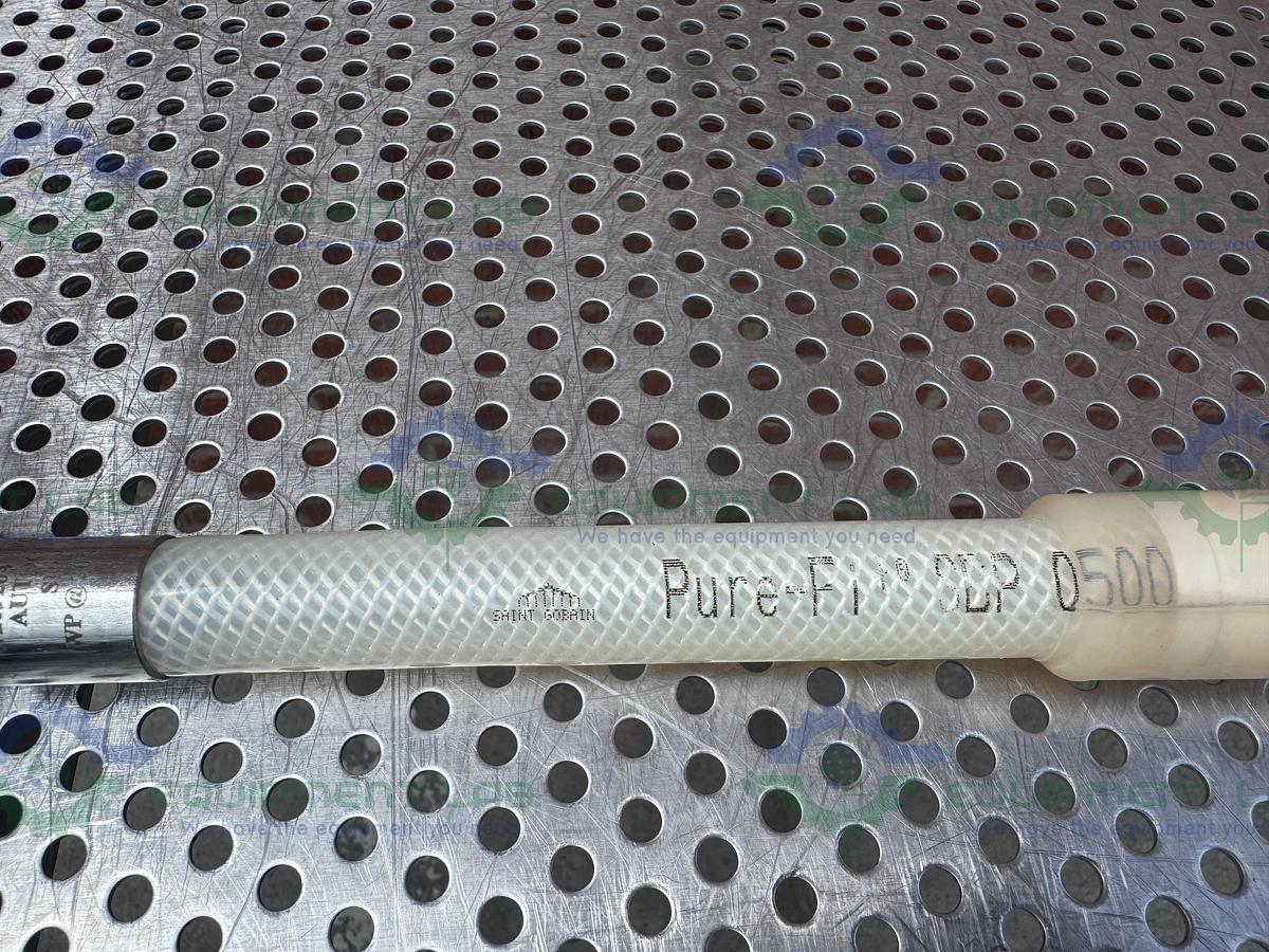 Used Saint Gobain SBP 0500 Pure Fit 18" Hose w/ 1/2" Sanitary Fitting
