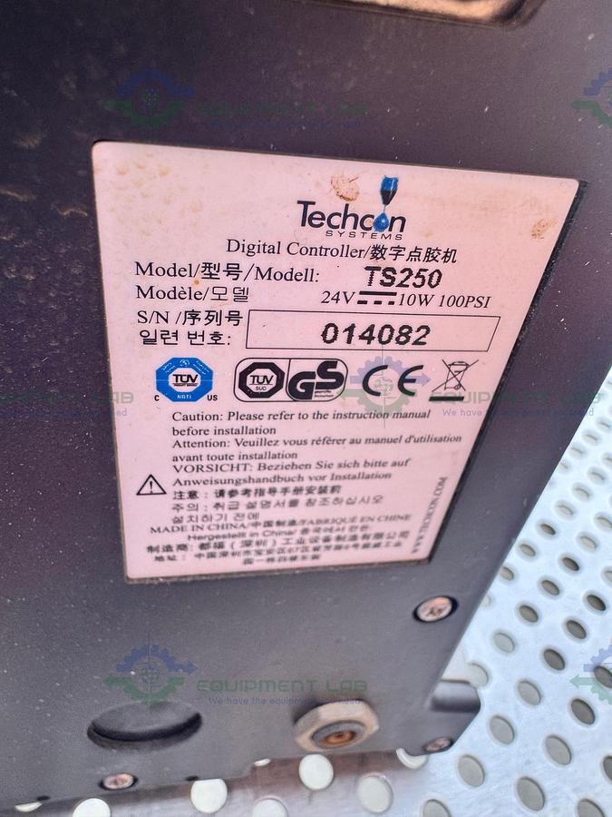 Used TECHON TSR2201 Dispensing Robot 3-axis 200mm X 200 mm
