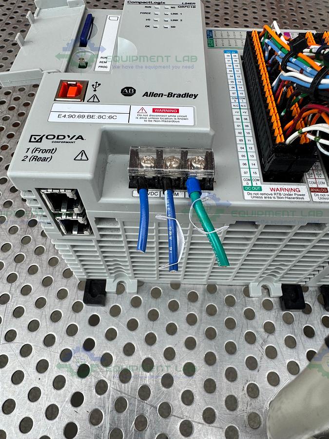 Used Allen Bradley Compact Logix L24ER QBFC1B Controller w/ 1769-OF4 Compact I/O