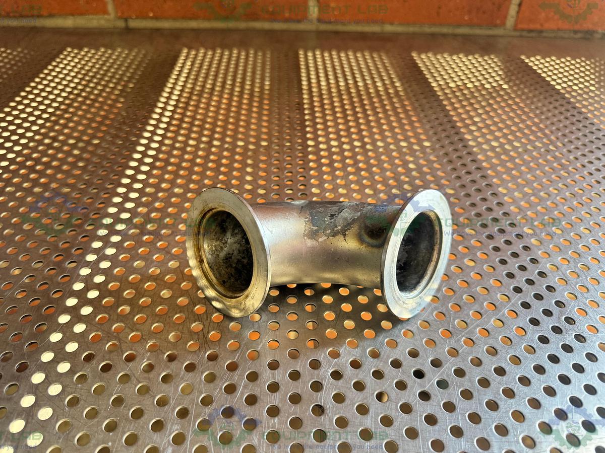 Used Stainless Steel KF 50 Elbow Nipple Vacuum Fitting
