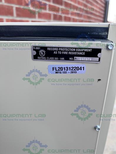 Used FireKing FL2013122041 44" High Two Door, 2 Shelf Fire Resistant Storage Cabinet