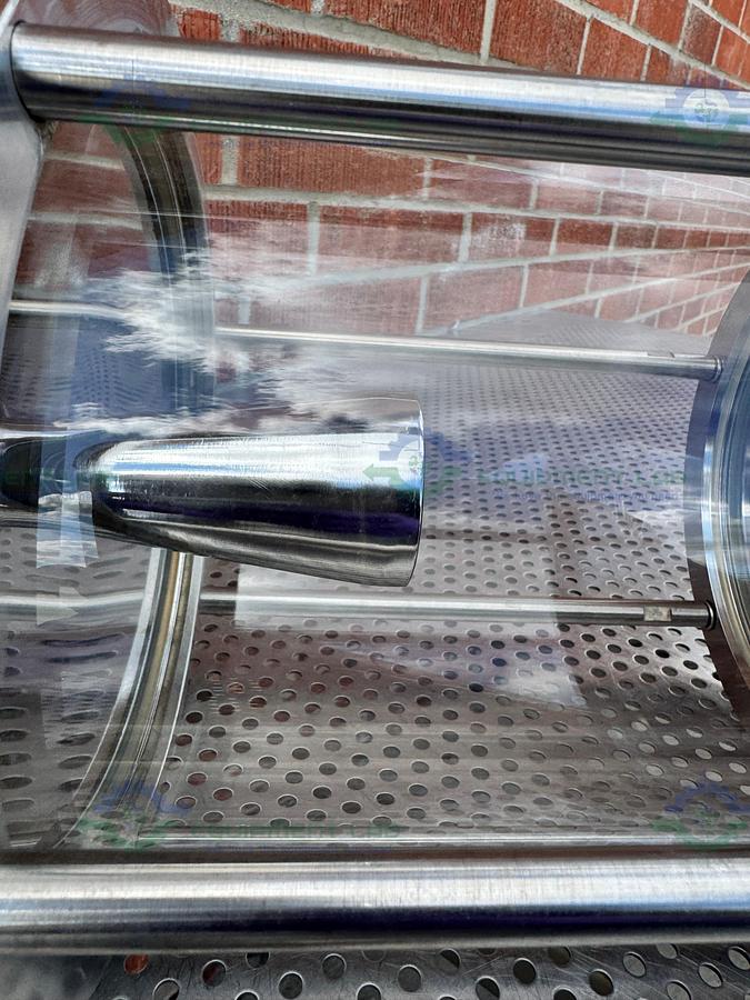 Used L.J Star Corp. B0870 Glass Sampling Column 7.5 L w/ 2" OD Sanitary Fitting Port