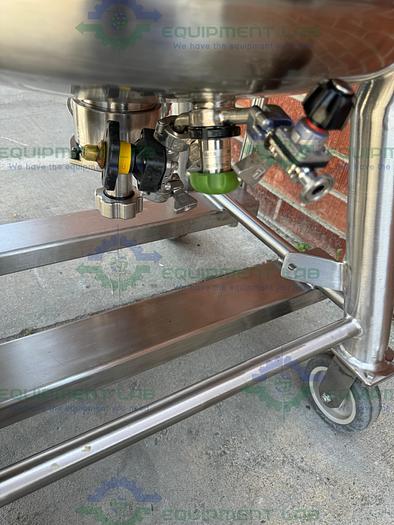 Used Pure Flo Precision 150 L Stainless Steel Jacketed Reactor 45 PSI w/ 0.5 HP Mixer