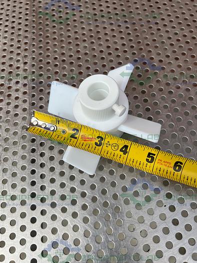Chemglass CG-2095-02 PTFE Agitator Four Blade, 5" Fits 19mm Shaft 45° Impeller