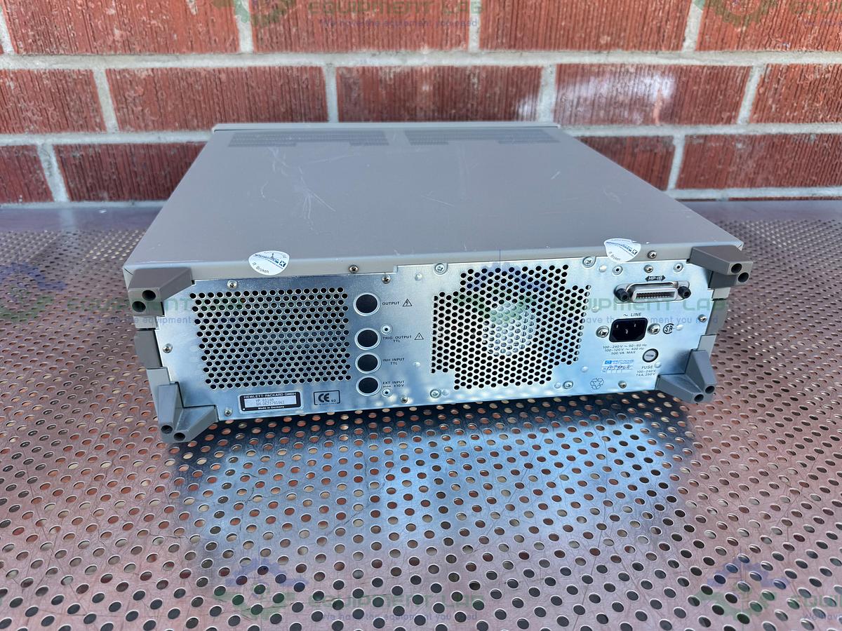 Used HP Hewlett Packard 8114A High Power Pulse Generator 100V / 2A