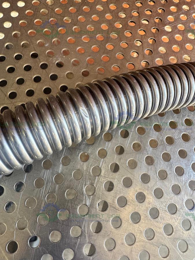 Used Stainless Steel Bellows Flexible Vacuum Hose 36" w/ KF 16/10 Fitting