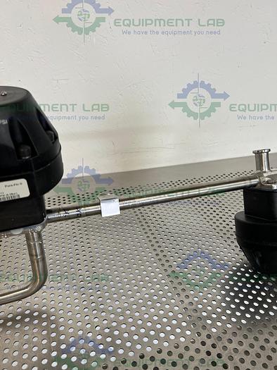 Used 2 ITT Pure-Flo A208 Diaphragm Valves 90PSI w/ 3/4" and 1" Sanitary Fittings