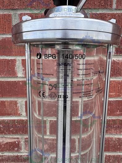 Used Cytiva / GE / Pharmacia BPG / Schott 140 / 500 Chromatography Column