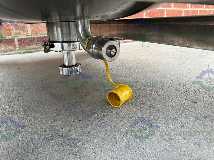 Used Precision Stainless 600 Liter Stainless Steel Jacketed Reactor 45 PSI