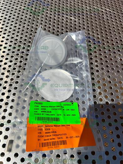 Used Box of 12 - Sartorius Stedim  17805 Midisart 2000 Venting Filter PTFE, PP Housing