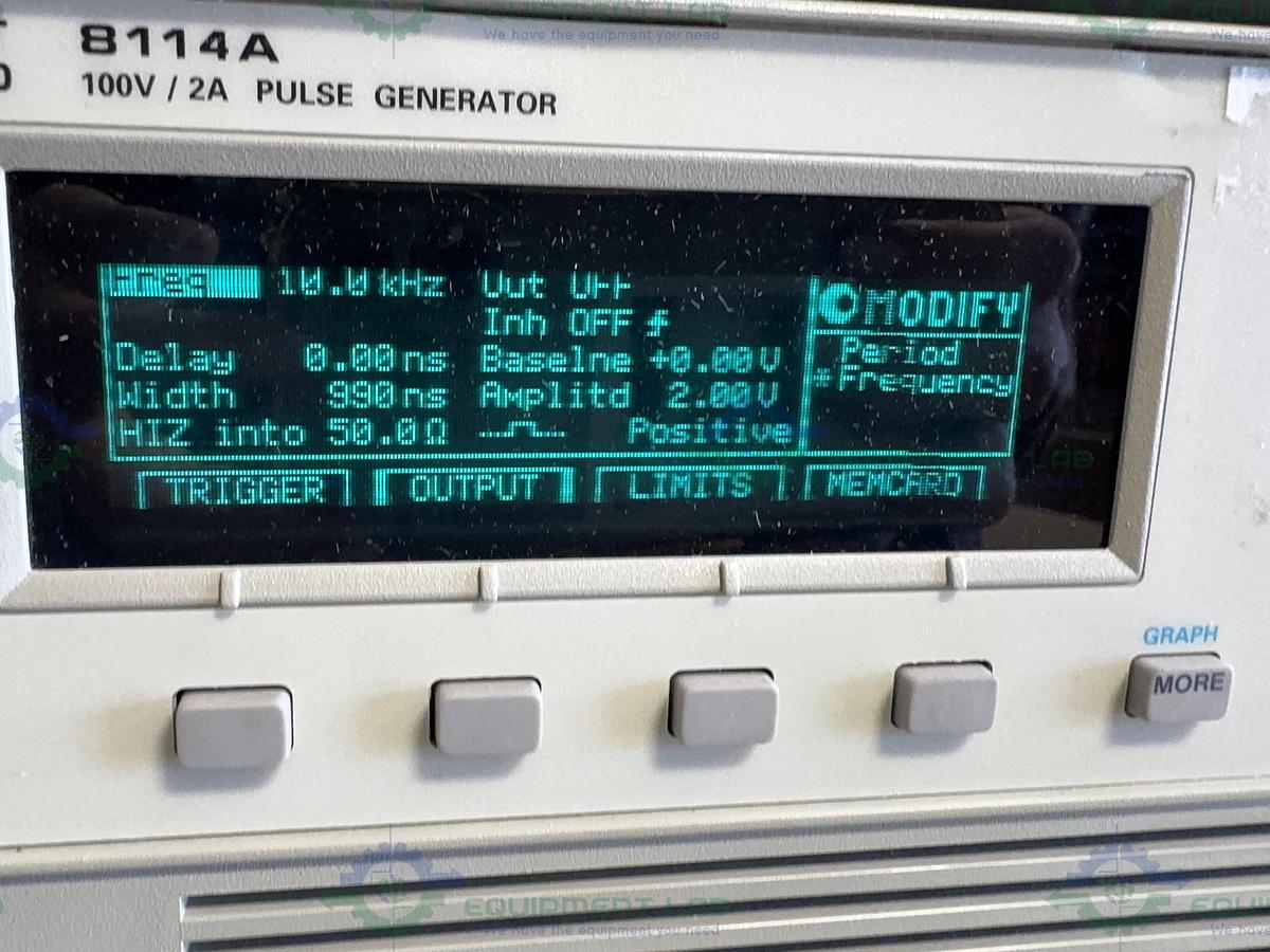 Used HP Hewlett Packard 8114A High Power Pulse Generator 100V / 2A