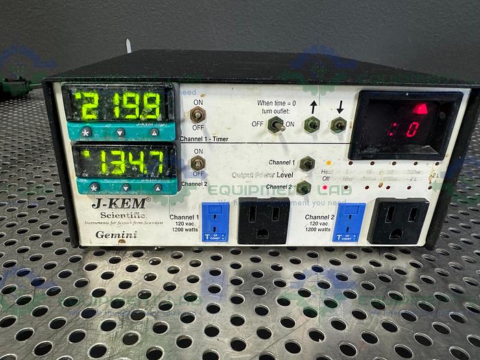 Used J-Kem Scientific Gemini Temperature Controller 120 VAC, 1800 Watts