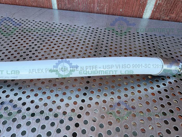 Used Aflex Pharmaline 9001-SC 126113 PTFE Hose 24" w/ 3/4" Sanitary Fitting