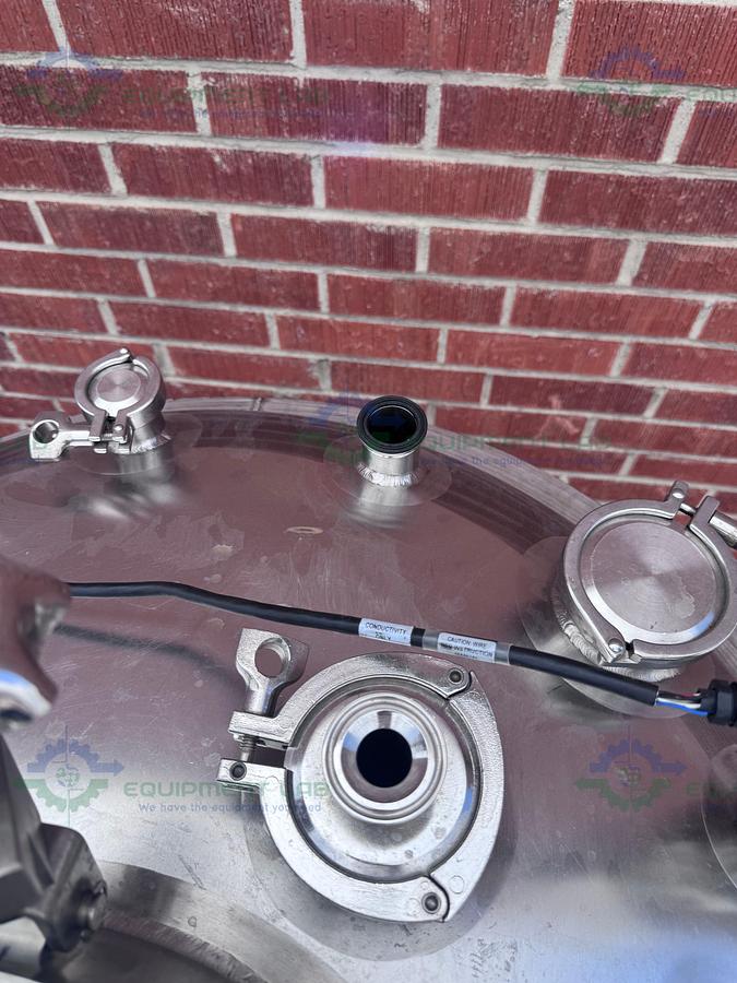 Used Feldmeier 1000 Liter Stainless Steel Jacketed Reactor 50 FV PSI w/ 0.5 HP Motor