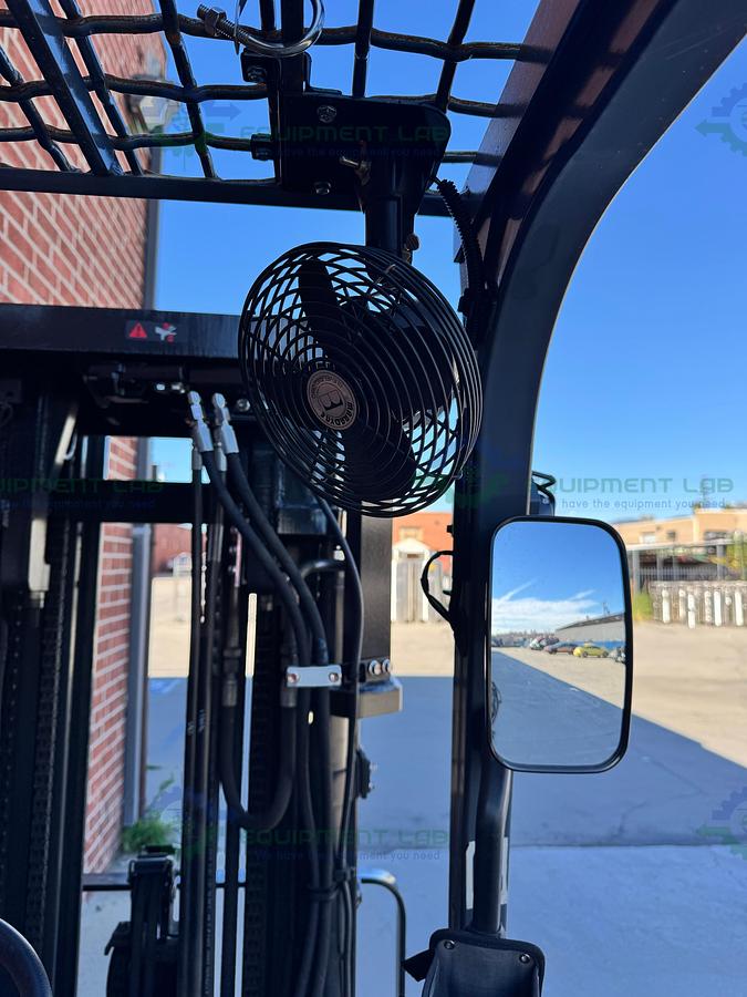 Used Toyota 8FBCU25 Electric Forklift 5000 lbs Capacity 4 Stage Mast w/ Charger