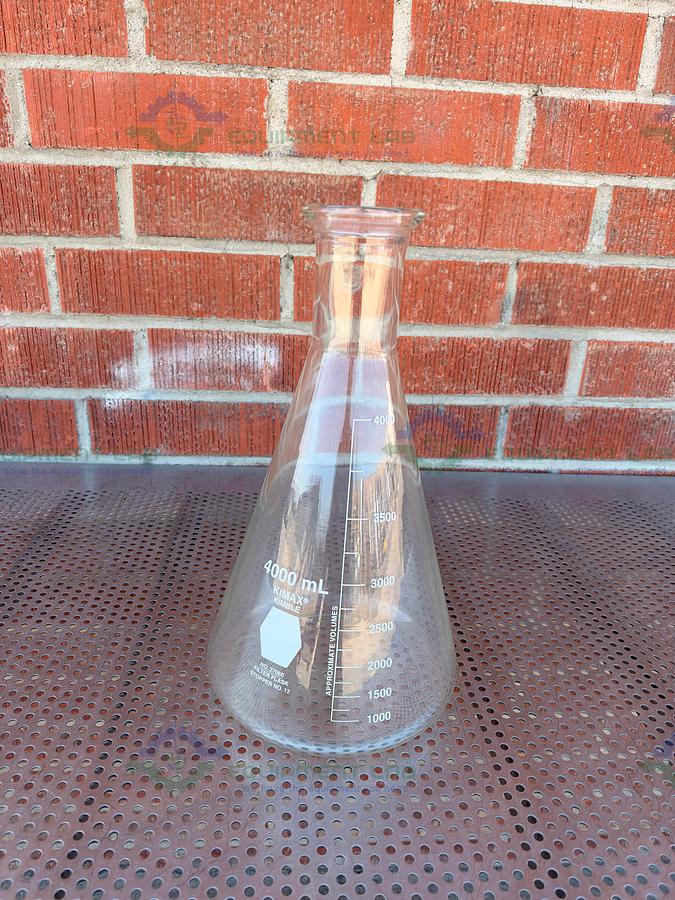 Used United Scientific 27060 4000 mL Erlenmeyer Flask