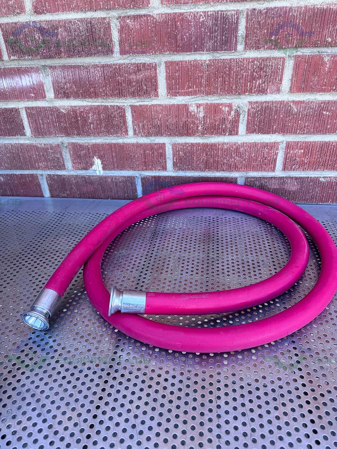 Used Silicone Flexible 120"  Hose w/ 1 1/2" Sanitary Fitting