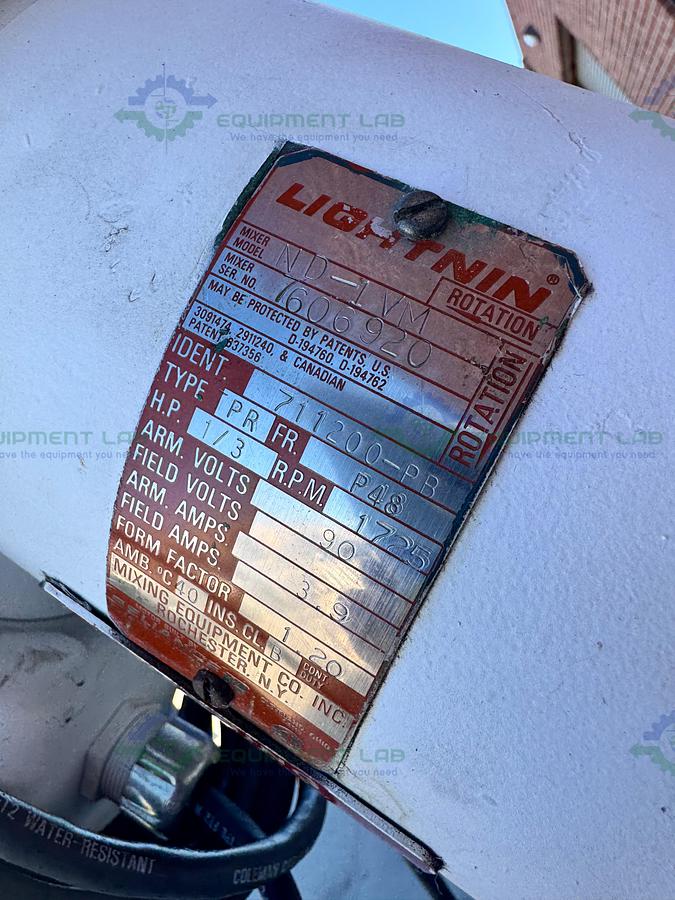 Used Northland 450 L  Jacketed Reactor FV/ 50 PSI  w/ Dual Mixer 3/4 HP, 1/3 HP, VFD