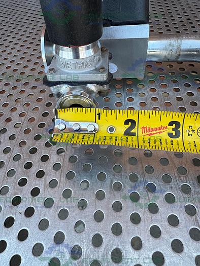 Used 2 ITT Pure Flo 3- Way 316L Diaphragm Valve w/ 1" to 1/2 Sanitary Fitting