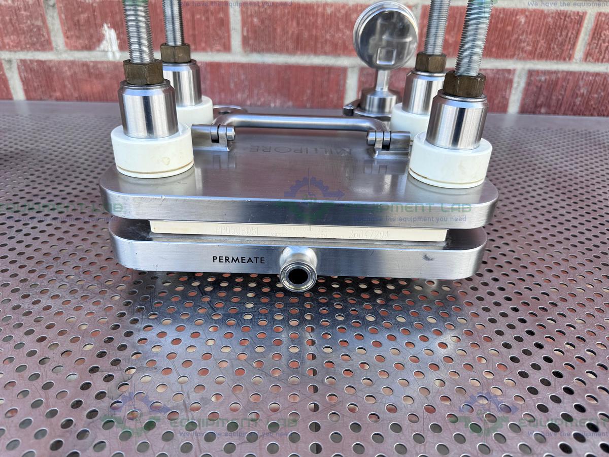 Used Millipore Stainless Steel Pellicon Filter Holder w/ GW Kent Gauge
