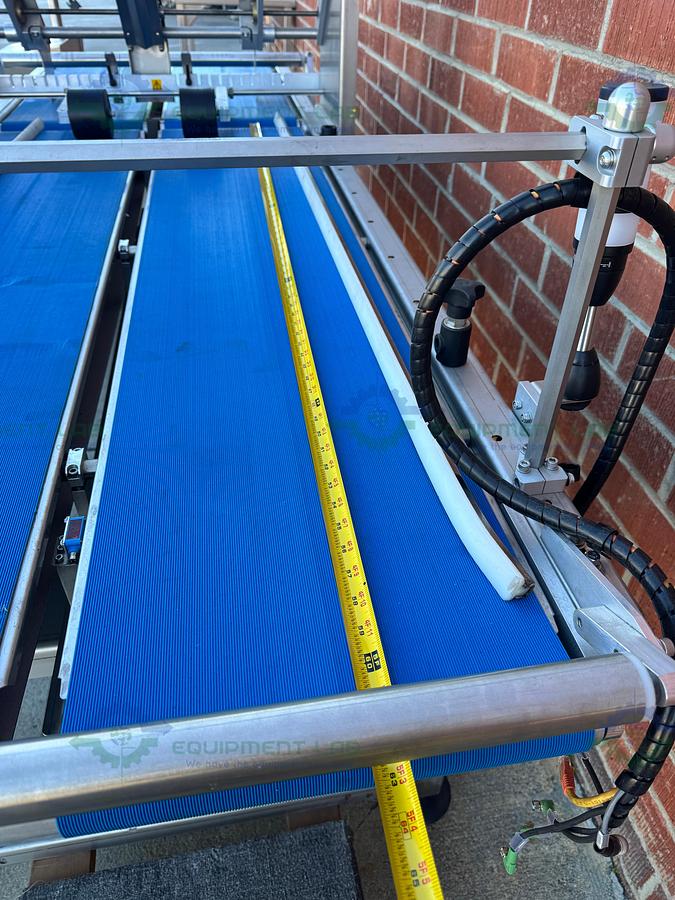 Used Redemac Stainless Steel Dual Conveyor Packaging Machine w/ Optel PharmaProof