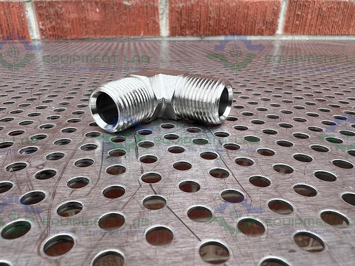 Lot of 3 - Brennan Industries 5500-08-08 SS 90-Degree Elbow 1/2" Male NPT