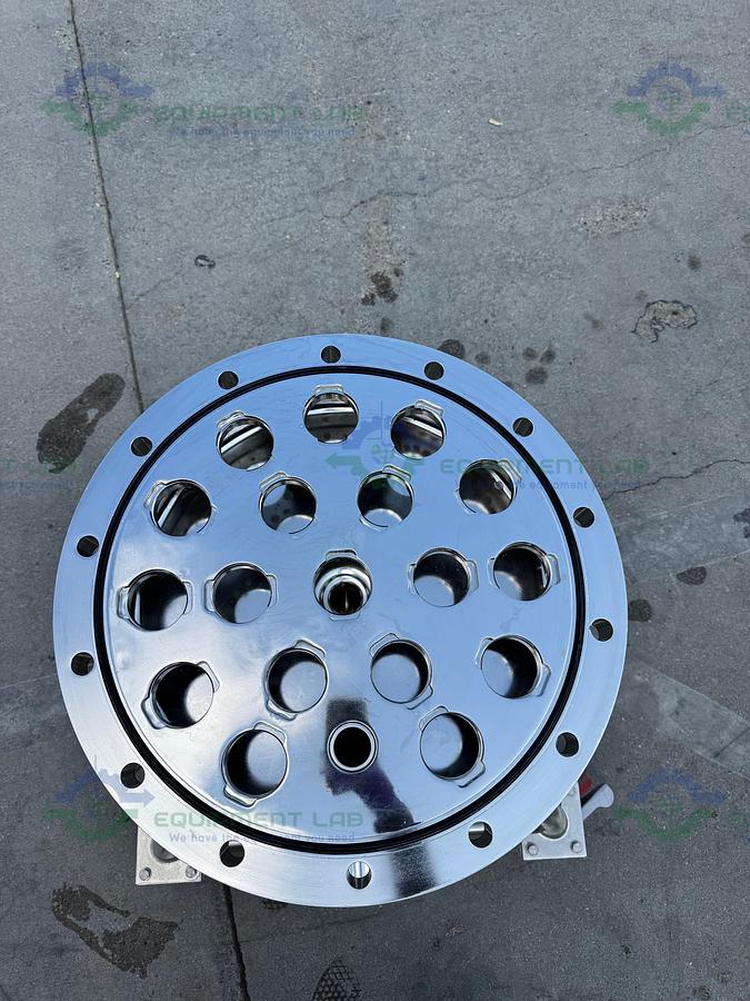 Used Allegheny Bradford 140L SS 316L Code 7 Multi Cartridge Filter Housing FV 150 PSI