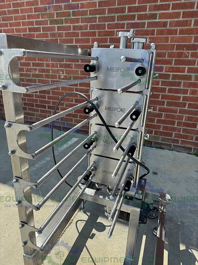 Used Millipore  Stainless Steel Pellicon 2 Cassette Filter Holder Stack of 8