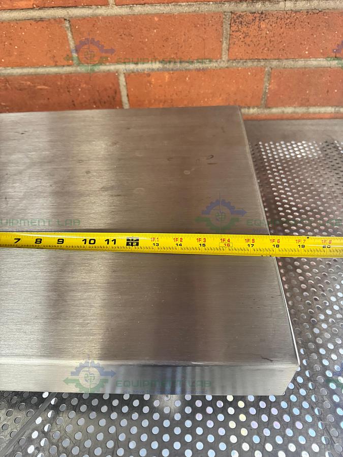 Used Minebea Intec CAPS1U-100EE-LU Stainless Steel Scale 18x18 w/ CAIS1-U, 130LBS