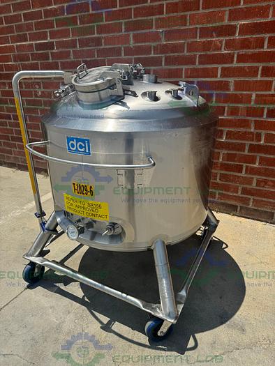 Used DCI 400 Liter Stainless Steel Jacketed Reactor Mixing Tank  45 PSI
