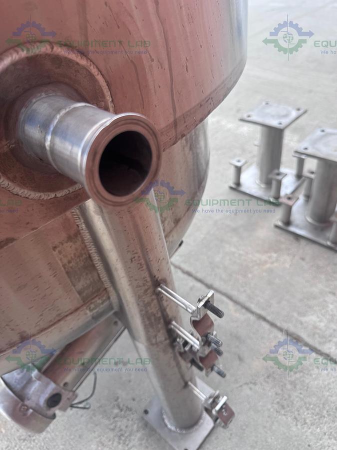 Used Feldmeier 1000 Liter Stainless Steel Jacketed Reactor 50 FV PSI w/ 0.5 HP Motor