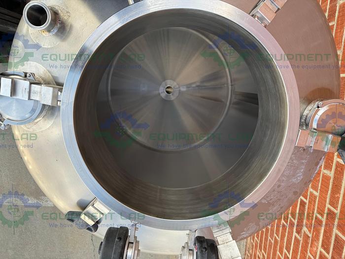 Used JBF Stainless  1000 Liter Stainless Steel Pressure Vessel Single Wall Tank